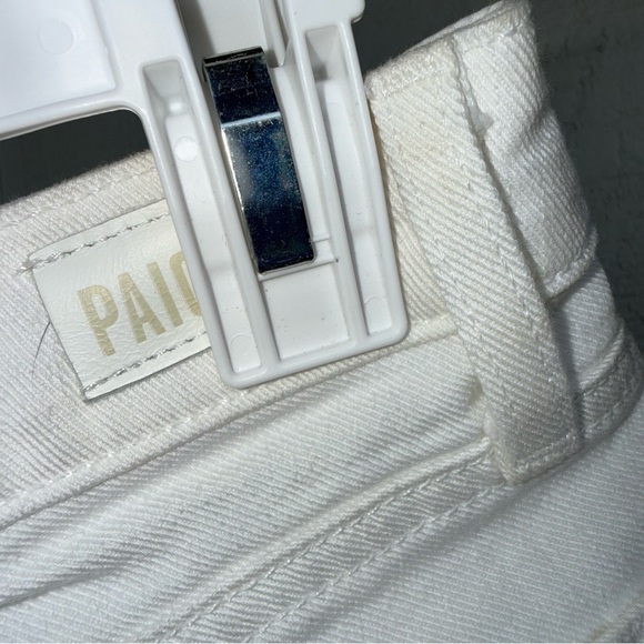 PAIGE Women’s White Denim Bermuda Shorts Size 27 Anthropologie NWT - Picture 12 of 14